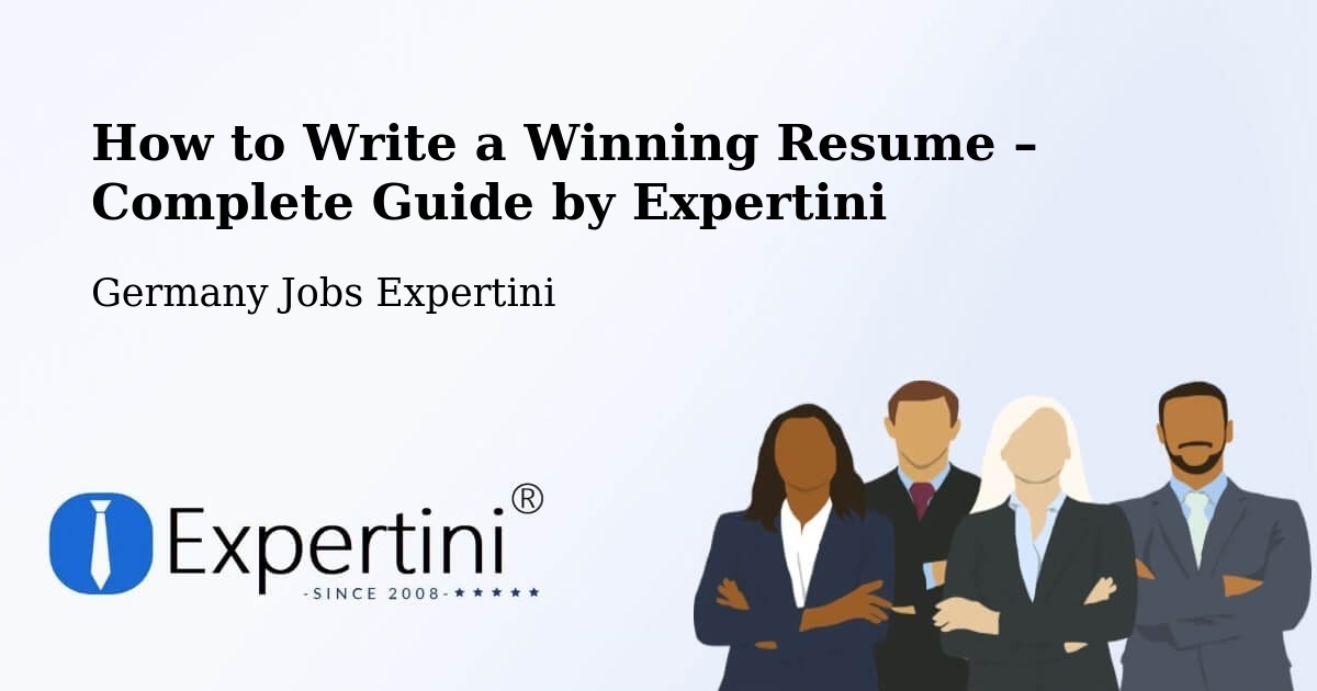 Resume Writing Guide for Job Seekers – Stuttgart - Stuttgart, Germany Jobs Expertini